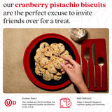 David's Cookies Cranberry Pistachio Biscuits Sweet Sampler Tin - Irresistible Crunch, Snacks And Bakery Treats - Ideal for Snacking And Gifting
