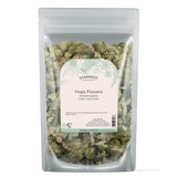 Starwest Botanicals Dried Hops Flowers Whole - Herb for Hot Water & Tea, Use in Herbal Blends, Natural Pine & Citrus Notes, Certified Kosher - 4 oz