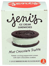 Jenis Splendid Ice Creams Mint Chocolate Truffle Frozen Dessert Sandwich 3 Count, 10.5 FZ