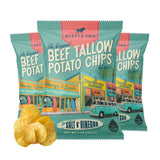 Beefy’s Own Beef Tallow Potato Chips - Kettle Chips Made Without Seed Oils, Gluten Free, Crispy, and Thick Cut - Old-Fashioned Small Batch Fried in