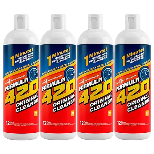 Formula 420 Glass Metal Ceramic Pipe Cleaner, 12 Fl Oz (Pack of 4)