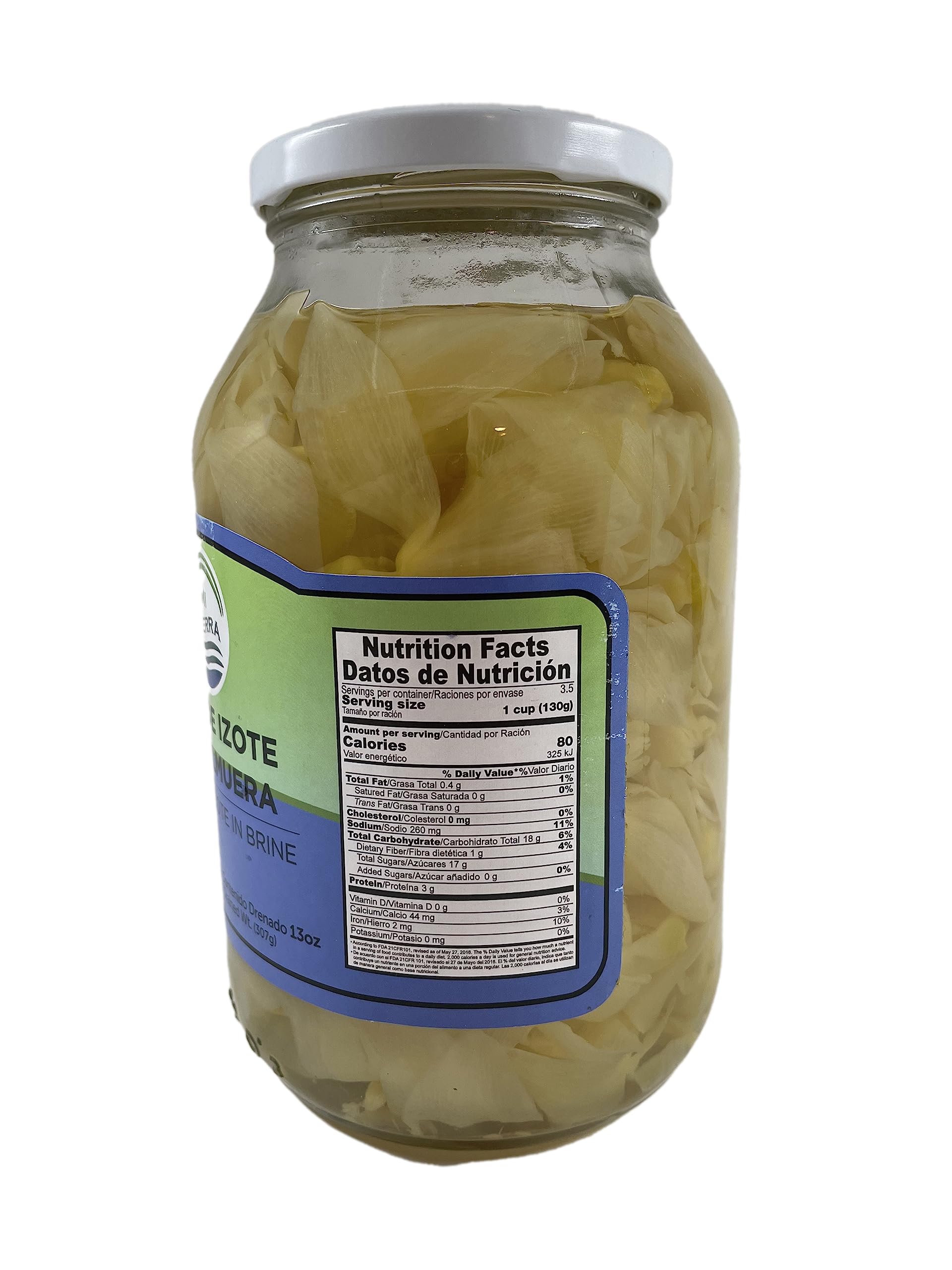 MI TIERRA - Flor de Izote in Brine 32oz - Flor De Izote En Salmuera - Pack of 2
