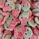 1 Pound Sour Swedish Skull Candy - Vegan Gummies - Imported From Sweden - Packaged by The Penny Candy Store (Sour Watermelon)
