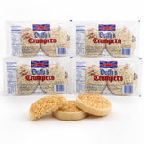 Duffy’s Crumpets British Breakfast Bread, Soft and Airy, Perfect for Toasting, Holds Butter and Jam, Traditional English Recipe, Muffin Alternative