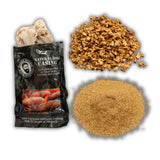 Bearded Butchers Apple Cinnamon Bratwurst DIY Kit - Sweet & Savory Brats - Includes Apple Cinnamon Seasoning, Dried Apples & 32mm-35mm Natural Hog