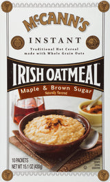 McCann's Instant Irish Oatmeal, Maple & Brown Sugar, 10 Packets