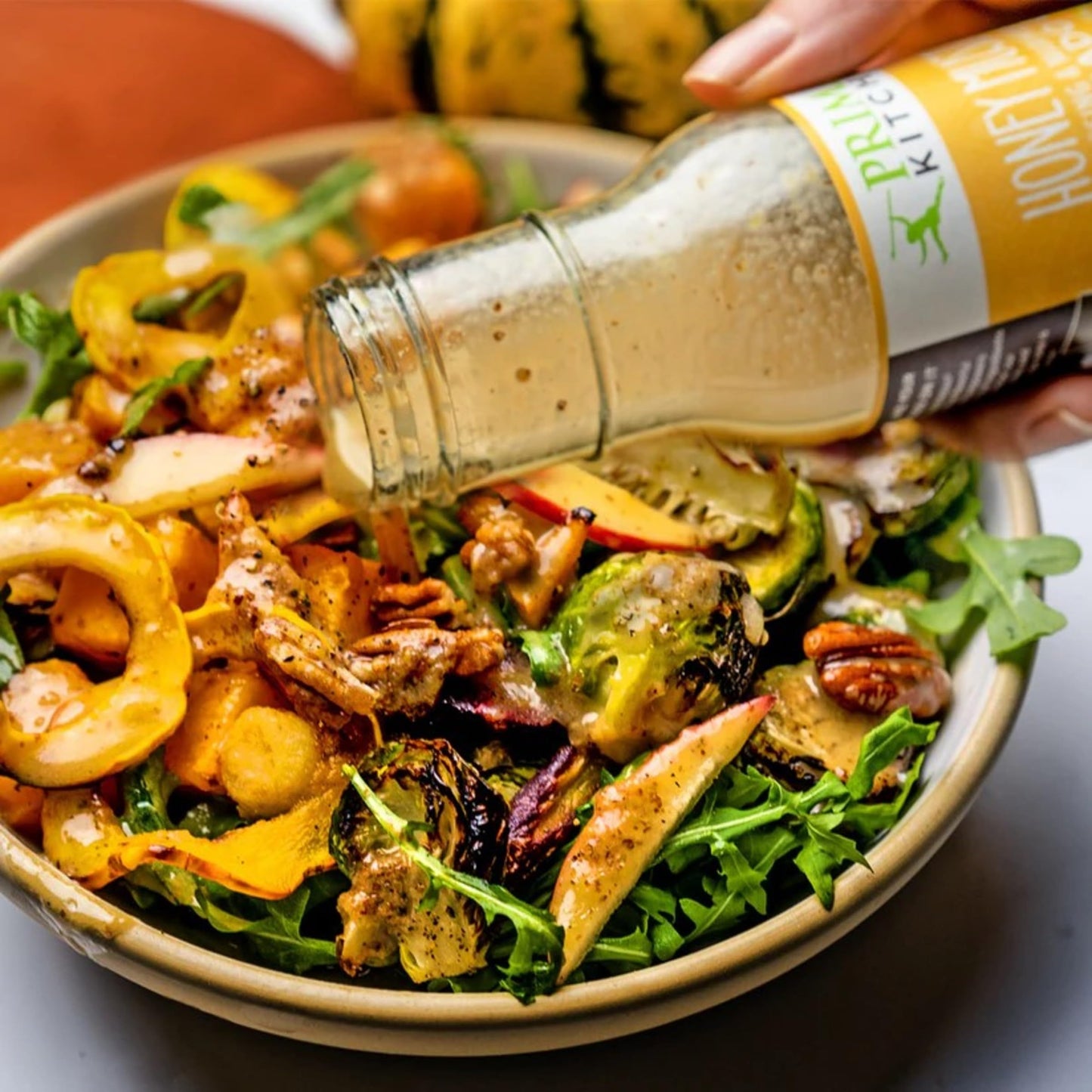 Primal Kitchen Honey Mustard Vinaigrette & Marinade Salad Dressing made with Avocado Oil, Certified Paleo & Keto Certified, 8 Fluid Ounces
