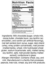 Premium Chocolate Candy (Triple Dipped Malted Milk Balls- 1-36 Ounce Bag)