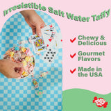 Taffy Town Saltwater Taffy- Peppermint | Gourmet Taffy| Nougat-Style Candy| Soft & Delicious| Snack Treats| Party Good Candies| 2.5lbs