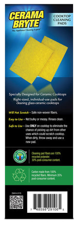 Cerama Bryte Cooktop Cleaning Pads, 10-Count 2 Pack