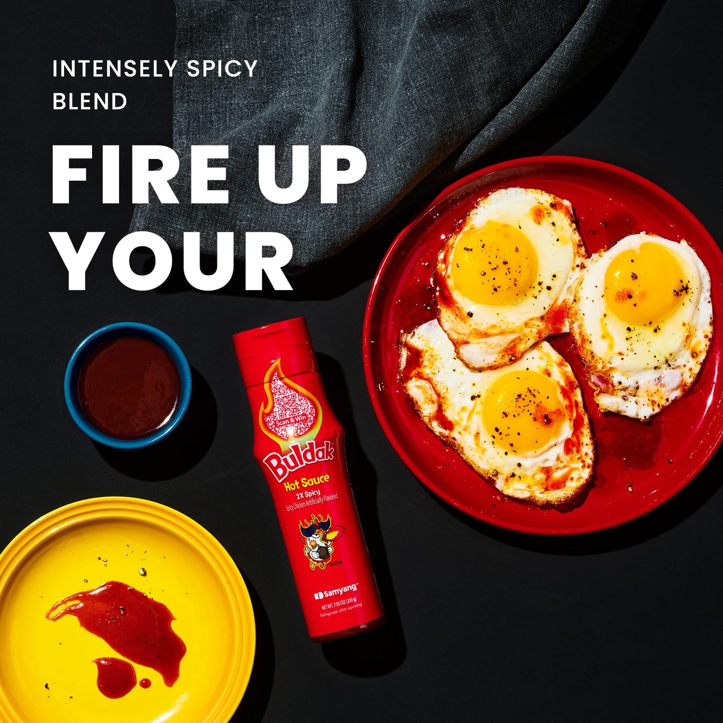 Samyang Buldak Hot Sauce - 2X Spicy, Korean Spicy Hot Chicken 2X Flavor Sauce [5.57 fl oz (200g) x 2 pack]