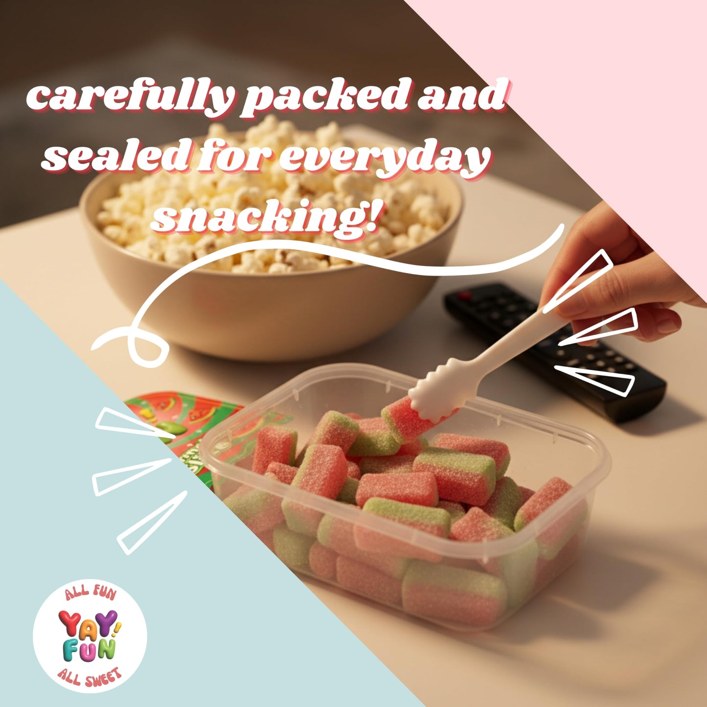 Halal Sour Gummy Watermelon Slices | 6 Pack Bundle (6x7 oz Tubs) | Chewy Sugar-Coated Watermelon Slice Gummy Candy | Resealable Tubs in Bulk