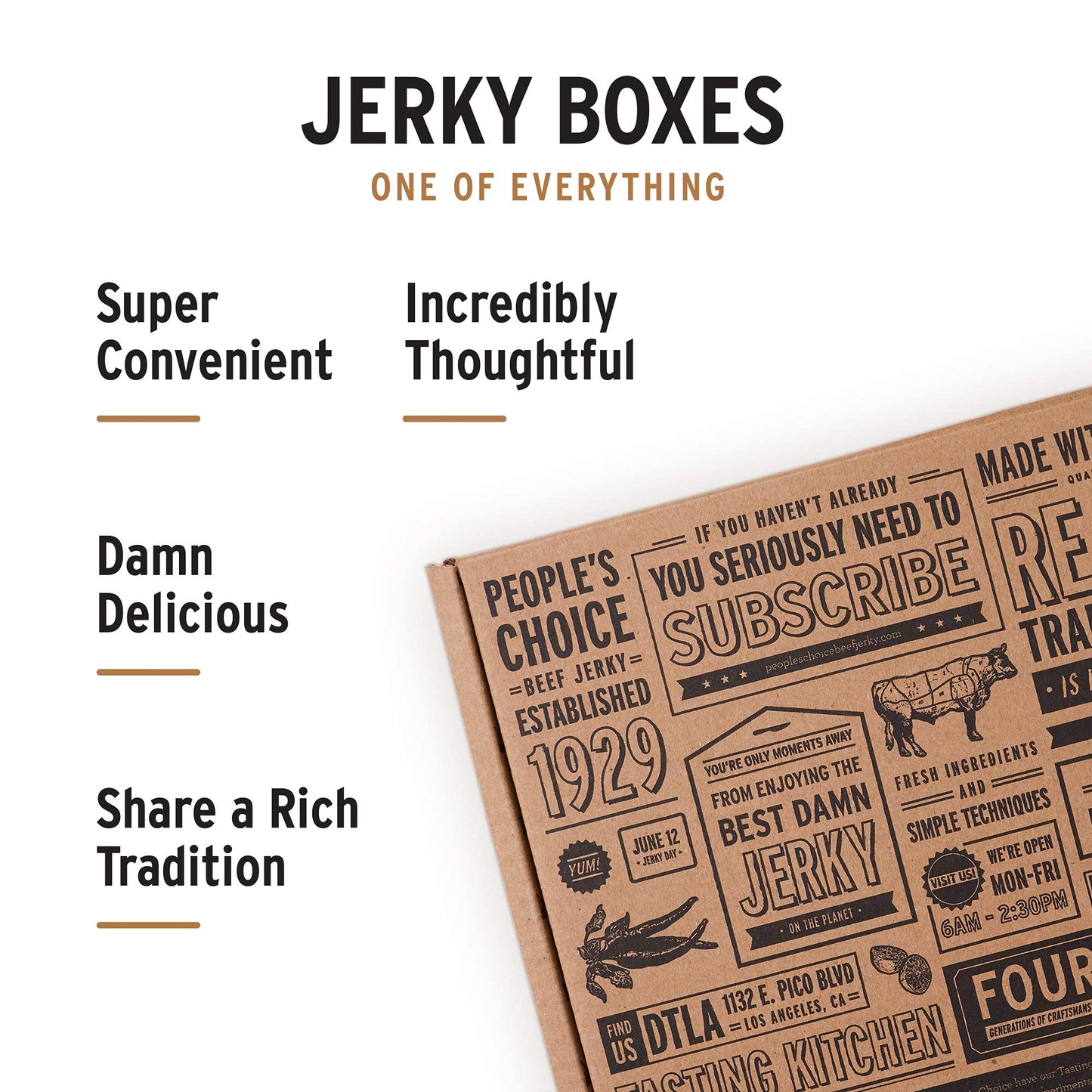 People's Choice Beef Jerky Variety Pack - High Protein Snack Sampler, Gift for Men - 12 Piece Set
