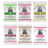Claeys Old Fashioned Hard Candy - Variety 6 Pack - Green Apple, Wild Cherry, Lemon Drops, Watermelon, Root Beer and Cinnamon - Since 1919