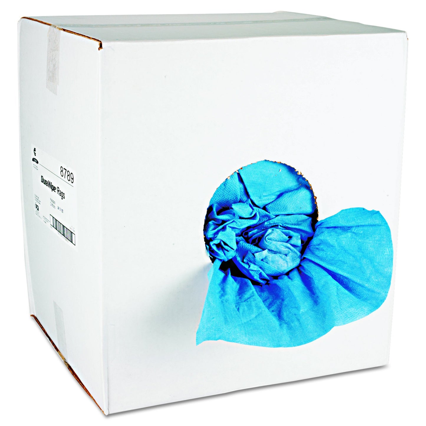 Chicopee CHI 8789 DuraWipe 14" x 14" Creped Blue Towel
