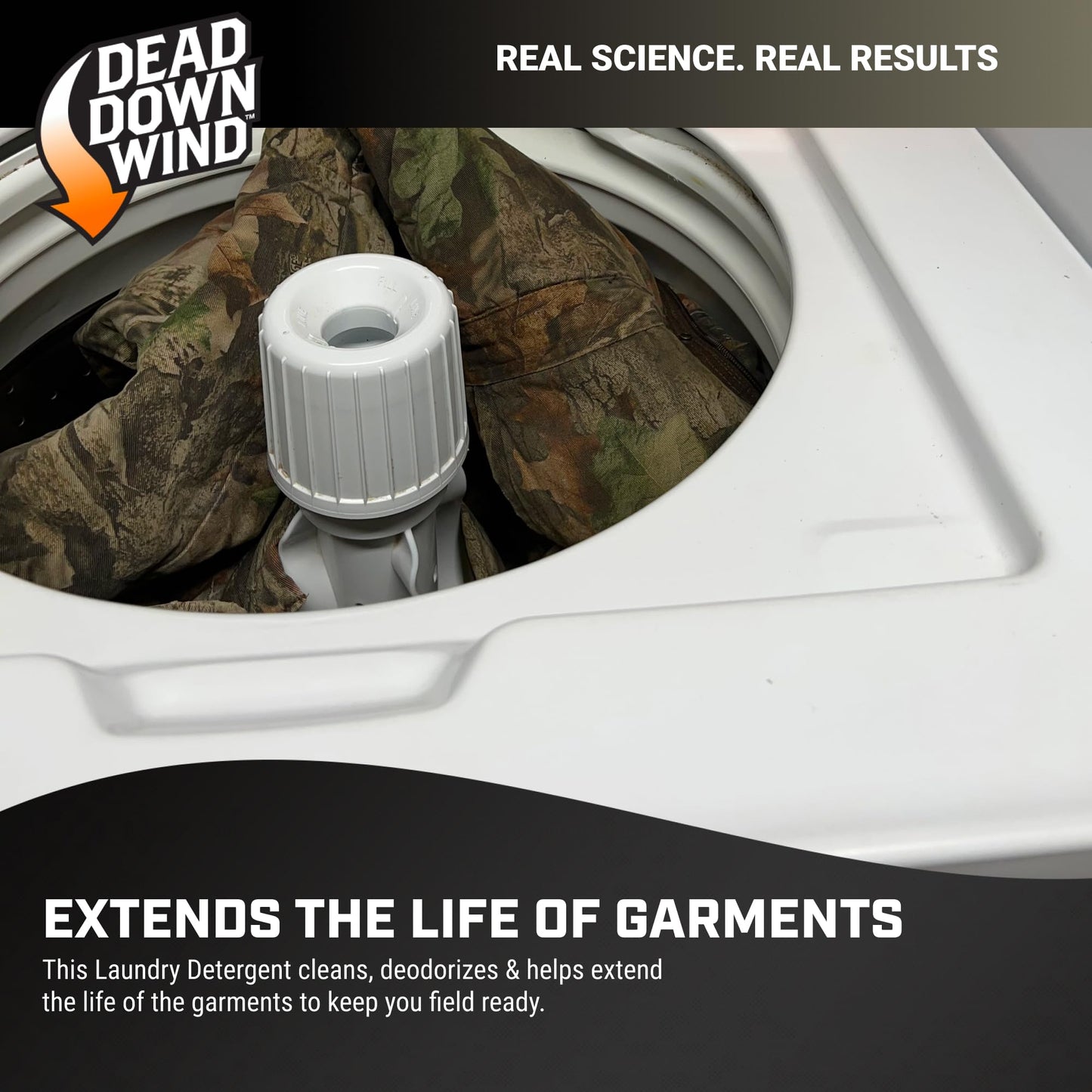 DEAD DOWN WIND Unscented Laundry Detergent (40 Oz) - Scent Eliminating Liquid Detergent for Clothing and Gear - Durable Hunting Scent Eliminators