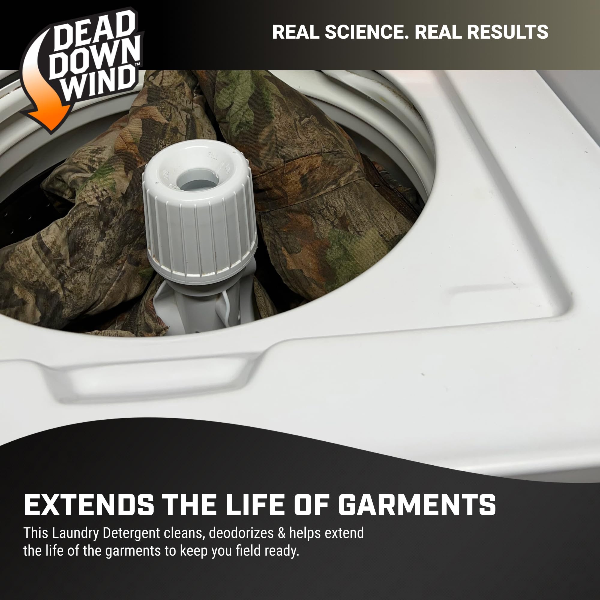 DEAD DOWN WIND Unscented Laundry Detergent (40 Oz) - Scent Eliminating Liquid Detergent for Clothing and Gear - Durable Hunting Scent Eliminators