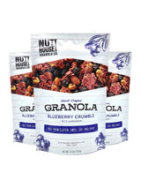NutHouse! Granola Company - Premium Blueberry Crumble Granola | Certified Gluten-Free, Non-GMO, Kosher | Vegan, Soy-Free | 11.5 oz. Bag (3-Pack)