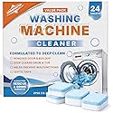 Groutastic Washing Machine Cleaner Tablets 24 Count Deep Cleaning Descaler for Washer Removes Odor Residue and Buildup Works with Front Load and Top