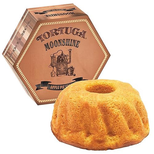 TORTUGA Caribbean Moonshine Apple Pie Cake - 16 oz Cake - The Perfect Premium Gourmet Gift for Gift Baskets & Birthday Gifts - Great Cakes