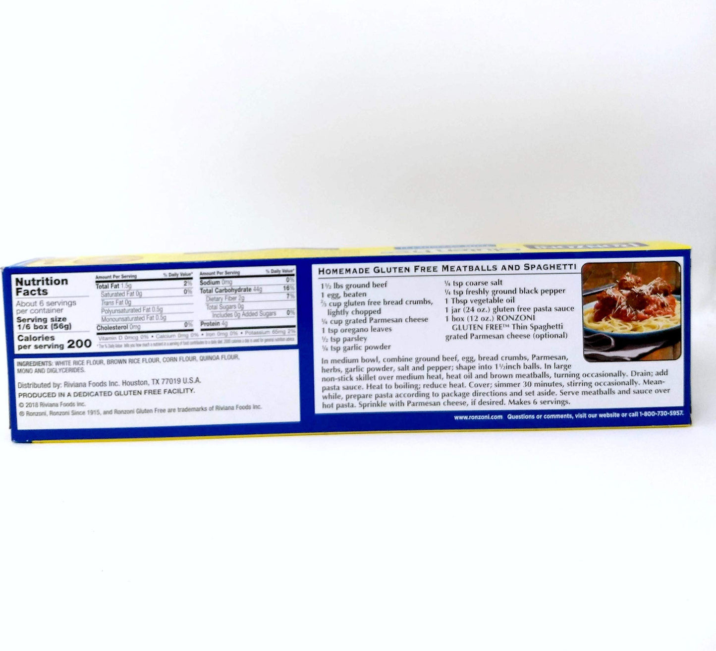 Ronzoni Gluten Free Thin Spaghetti 12 oz (Pack of 4)