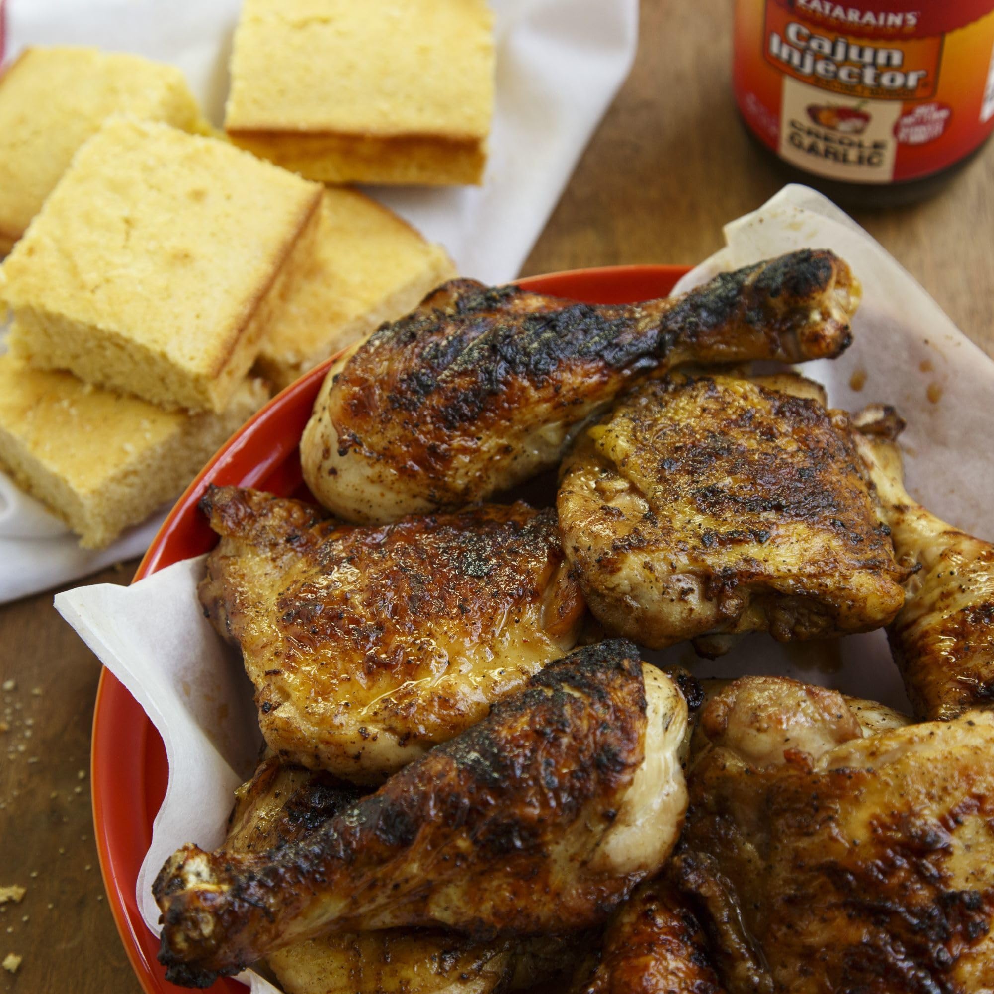 Zatarain's Cajun Injector Creole Garlic Injectable Marinade with Injector, 16 fl oz