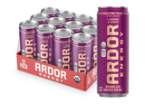 ARDOR ENERGY Natural Sparkling Energy Drink with 100mg Natural Caffeine & 200mg L-Theanine from Organic Green Tea for Smooth Energy & Focus | Healthy