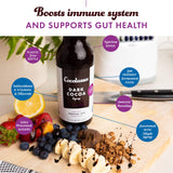Cocolasses 100% Whole Food Supplement, Naturally Occurring Vitamins and Minerals, Bittersweet Dark Cocoa Syrup (12oz, 2 Pack)