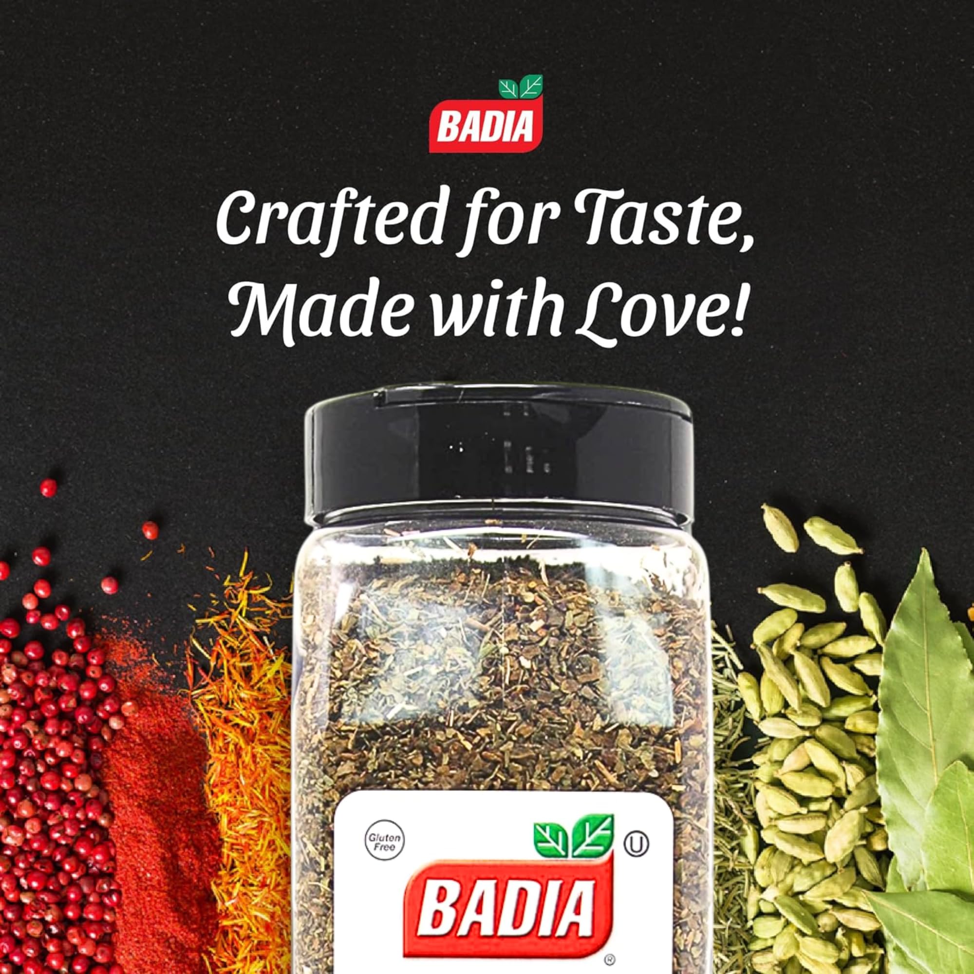 Badia Basil Leaves, 4 oz - Premium Dried Basil for Cooking, Seasoning, and Garnishing