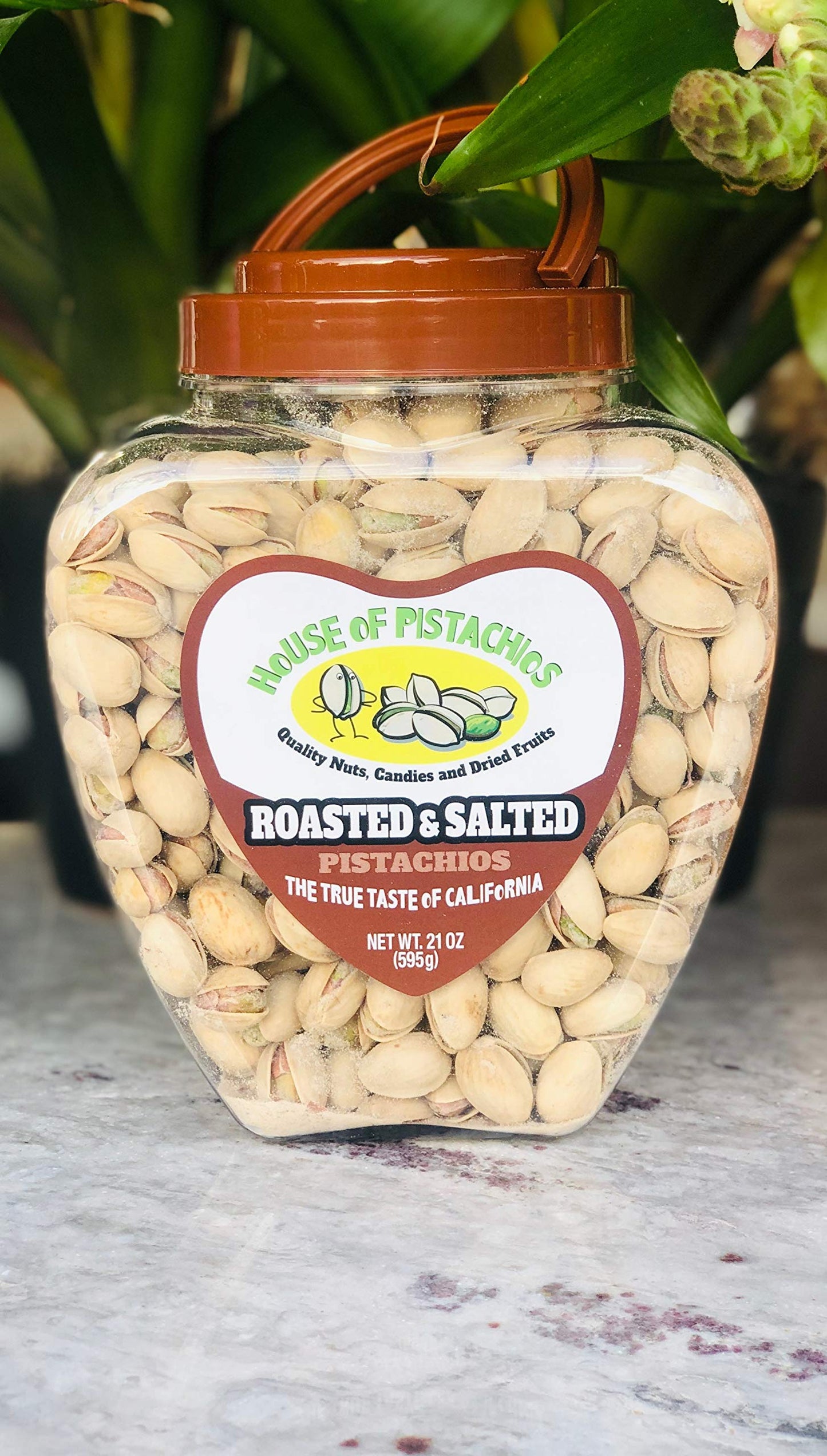 House of Pistachios' Roasted and Salted Pistachios - Real Flavor, Family Recipe, California Grown, 21 Ounces