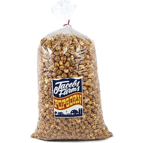Bulk Popped Caramel Popcorn - Serves 20+ People. Wholesale Popcorn for Events, Weddings, Catering, Restaurants. (Caramel Popcorn) Wholesale Caramel