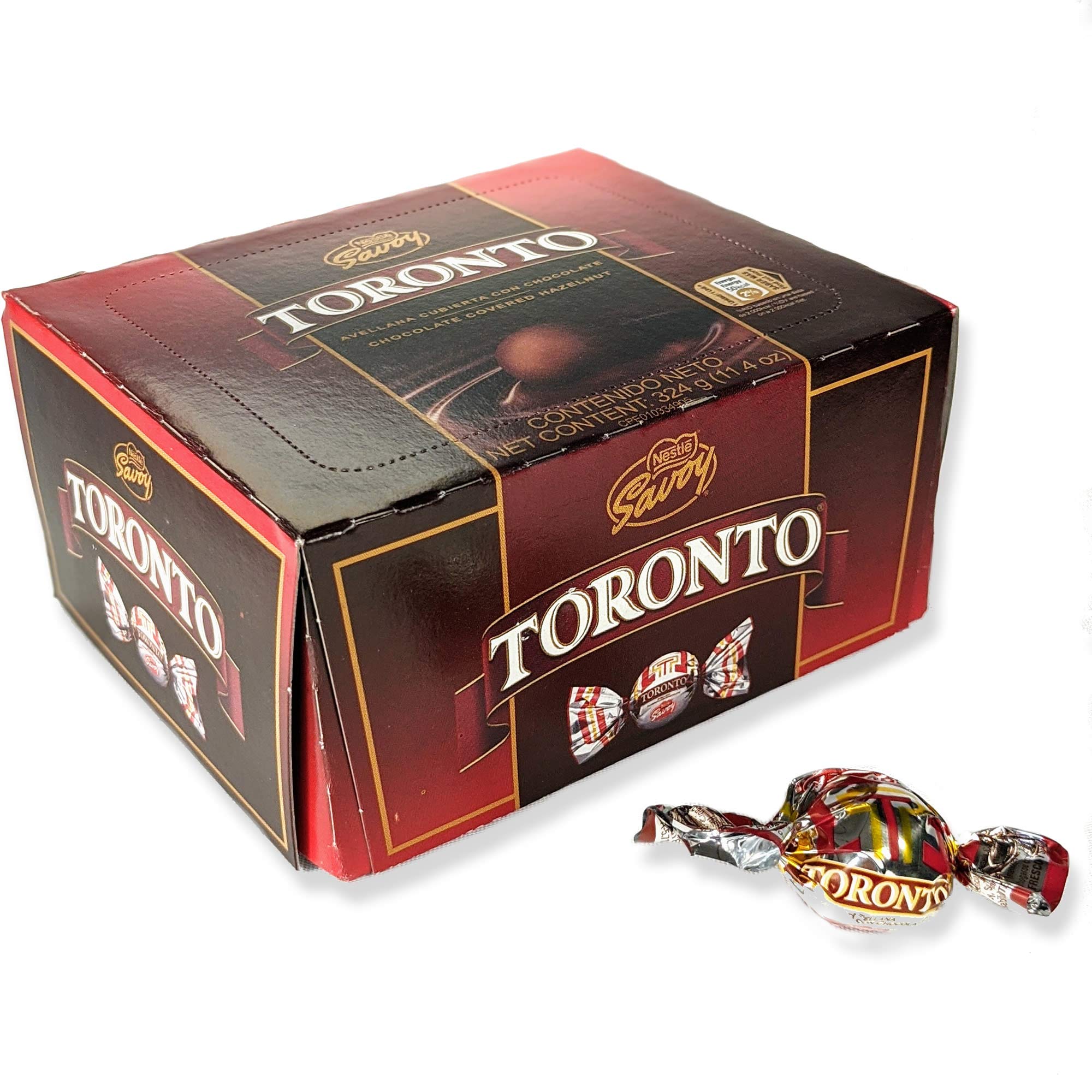 Nestle Savoy Toronto Chocolate Covered Hazelnut Savoy 36 Unit NET Wt 324g