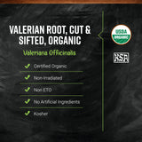Frontier Organic Valerian Root, 1-Pound, Certified Organic, Kosher, Cut & Sifted, Bedtime Formulas and Sleep Pillows, Kosher