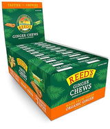 Reed's All Natural Ginger Chews Chewy Ginger Candy - Sweet & Spicy Individually Wrapped Candy For Snacking, Upset Stomach & Morning Sickness - Vegan