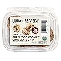 Urban Remedy Organic Superfood Cookies Chocolate Chip - Bite-Sized, Grain-Free Cookies With Almond Flour, Vegan Chocolate Chips & Seeds. Gluten-Free