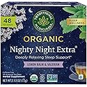 Traditional Medicinals Organic Nighty Night Extra Tea With Valerian Root for Relaxation, 48 Tea Bags