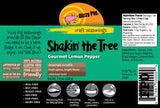 Dizzy Pig Shakin' the Tree Gourmet Lemon Pepper Seasoning Rub (8oz Shaker) - Seasons 30+lbs of Food - Hand Made in the USA - MSG Free, Gluten Free