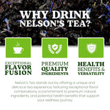 Nelson's Tea Blueberry Earl Grey Loose Leaf Tea w/Blueberries & Cornflower Petals - 4oz Refreshing Twist on Classic Earl Grey w/Natural Flavors