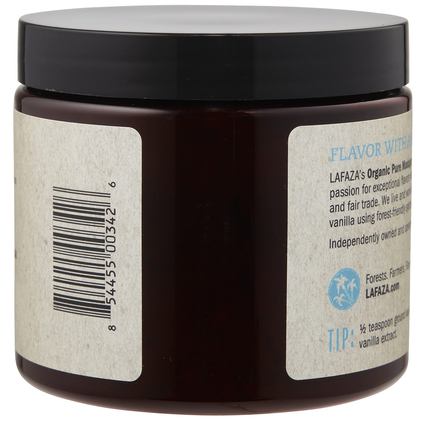 Lafaza Organic Madagascar Bourbon Pure Ground Vanilla Bean Powder, 8oz