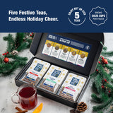 Tiesta Tea - Santa's Bag Tea Gift Set, High to Non-Caffeinated Assorted Blends, 5 Individual Resealable Pouches for Hot & Iced Brews Variety Pack
