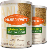 Manischewitz Matzo Meal - Kosher For Passover - Gluten Free Matzah Meal, 15 Oz, (Pack of 2, Total of 30 Oz)