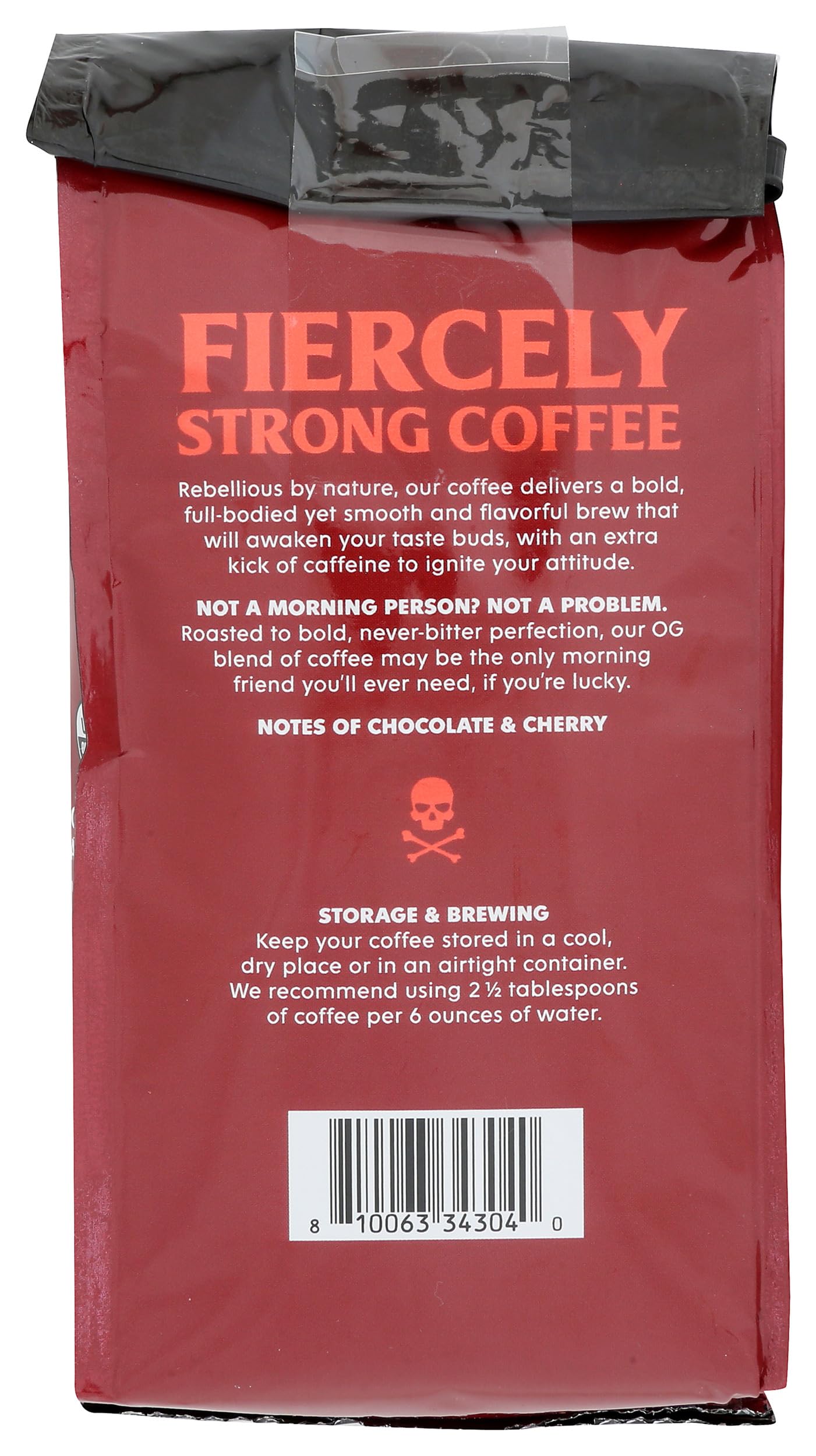 Death Wish Coffee Co Organic Dark Roast Ground Coffee, 10 OZ