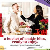David’s Cookies Sweet Treats Gourmet Assorted Cookies Bucket with Thin Crispy Cookies and Butter Pecan Meltaways Gourmet Treats - Delicious