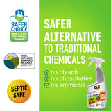 CLR Brands Calcium, Lime & Rust Remover with Cling, 22 oz. Spray Bottle, Adheres to Hard-to-Reach Surfaces, Blasts Calcium, Dissolves Lime Deposits