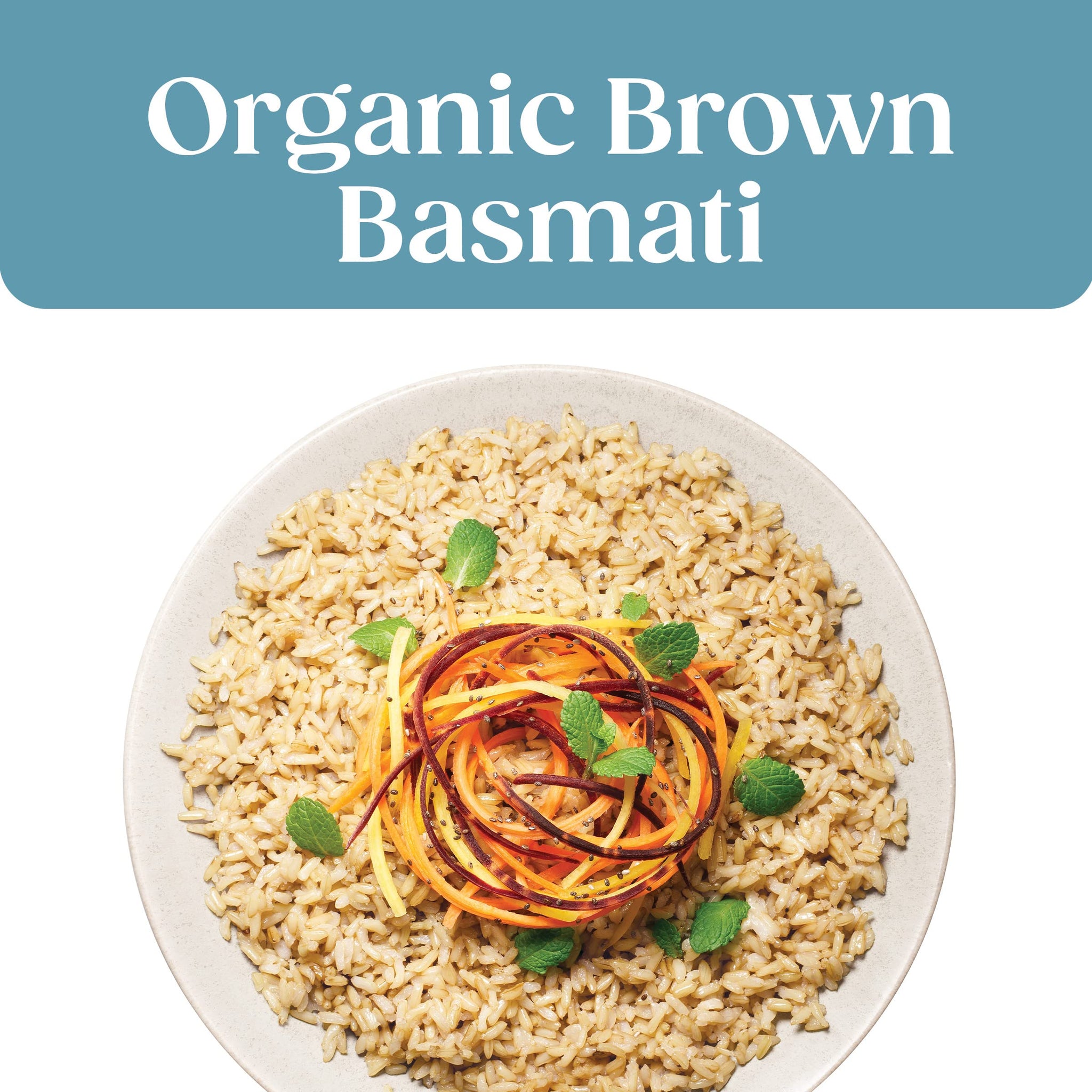 SEEDS OF CHANGE Certified Organic Brown Basmati Rice, Organic Food, 8.5 OZ Pouch