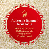 Royal Basmati Rice - Authentic Long Grain White Basmati Rice - 15 lb Bag - Perfect for Biryanis, Pilafs & Curries - Cook in Microwave or on Stove Top