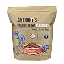 Anthony's Organic Brown Whole Flaxseed, 2 lb, Batch Tested and Gluten Free, Raw, Non GMO, Sproutable, Keto Friendly
