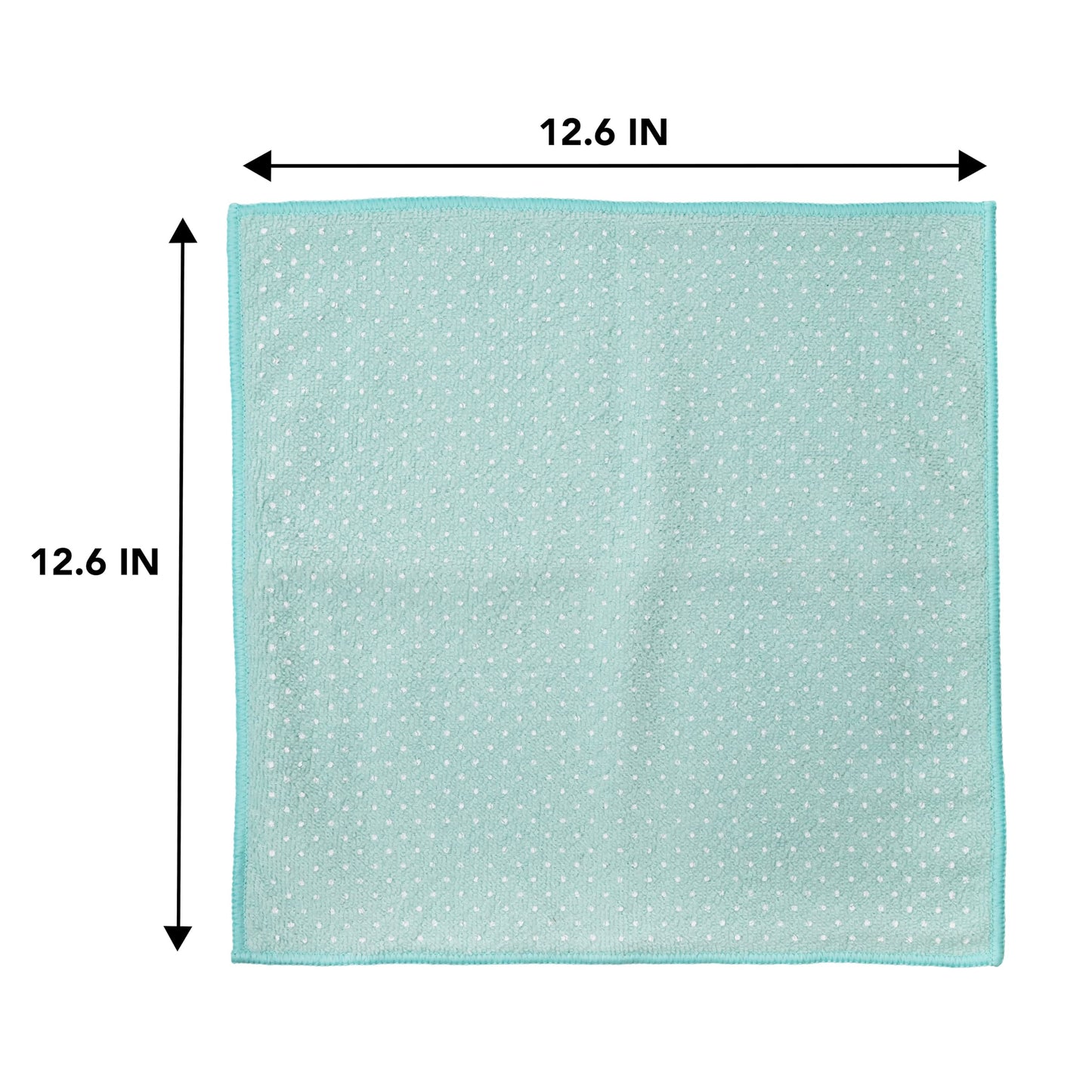 Martha Stewart Microfiber Scrub Kitchen Cloths, Polka Dot, 12 Count