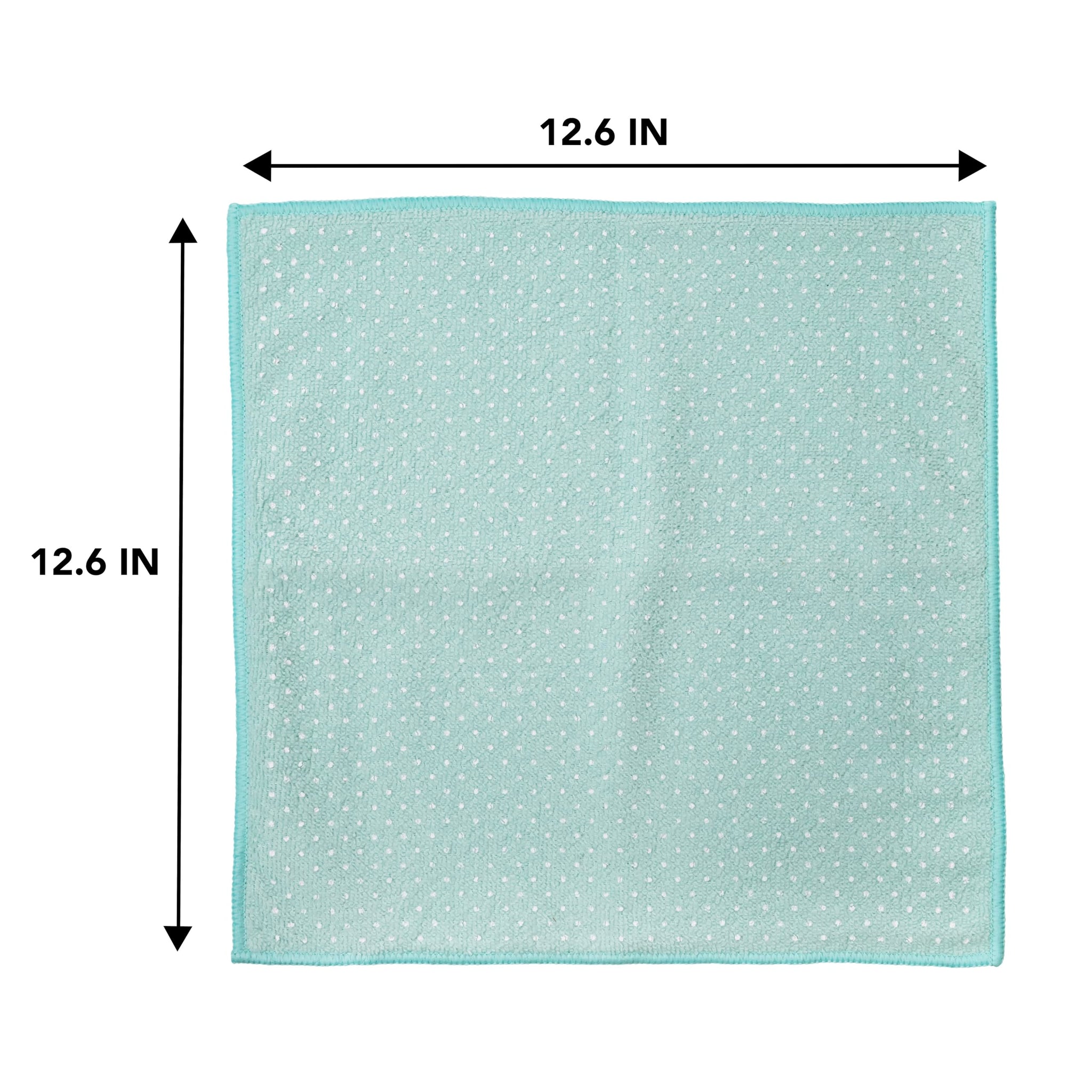 Martha Stewart Microfiber Scrub Kitchen Cloths, Polka Dot, 12 Count