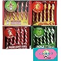Archie McPhee Dill Pickle, Mac and Cheese, Ketchup, and Bacon Christmas Candy Canes - Stocking Stuffers - Funny Novelty - Weird Prank, Gag, Joke -24